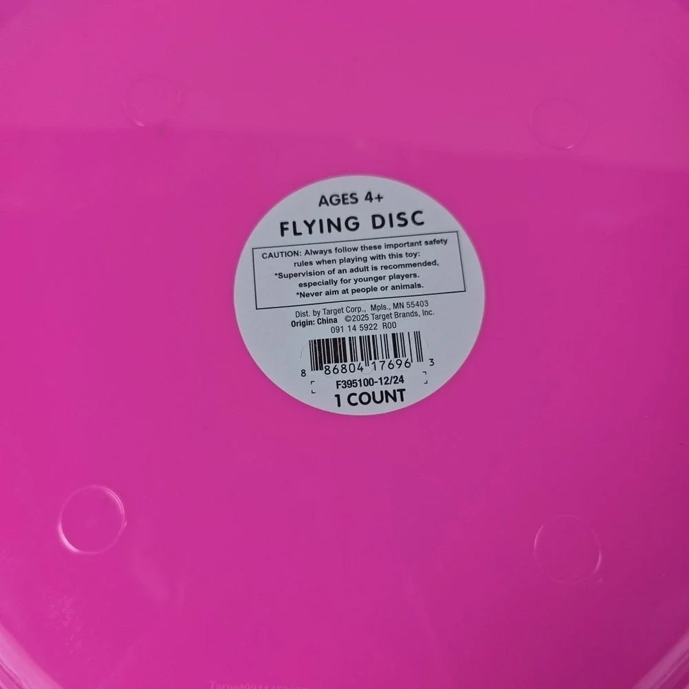 Frisbee Flying Disc Summer Spring‎ Toys Set Of 2 Pink 10inch